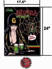 ELVIRA AND THE PARTY MONSTERS FRAMED BANNER