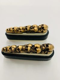Gold Skull Flipper Toppers